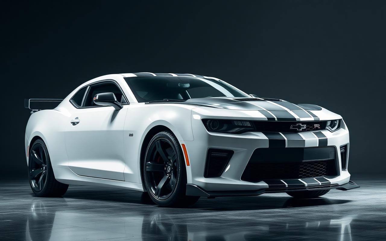 Camaro Z/28 Full body view — custom carbon fiber and fiberglass modification by CFGMOD