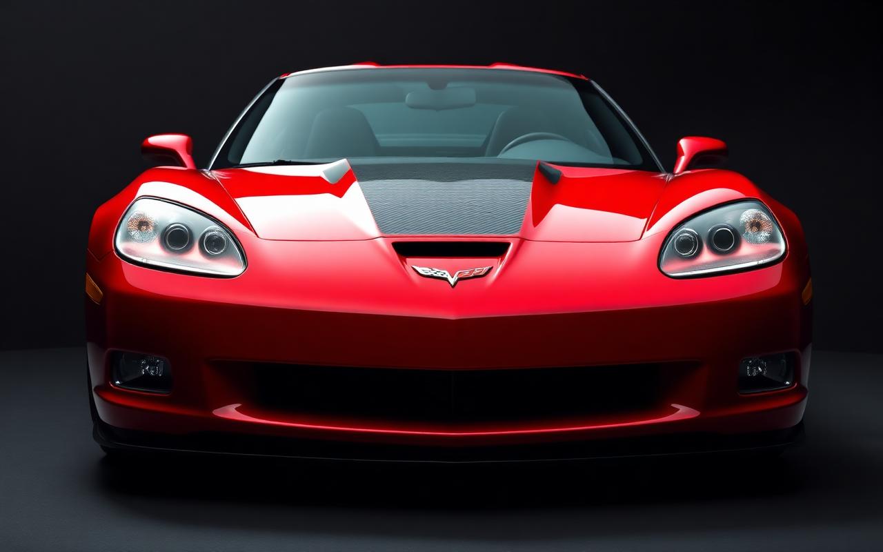 Chevrolet Corvette C6 Full body view — custom carbon fiber and fiberglass modification by CFGMOD