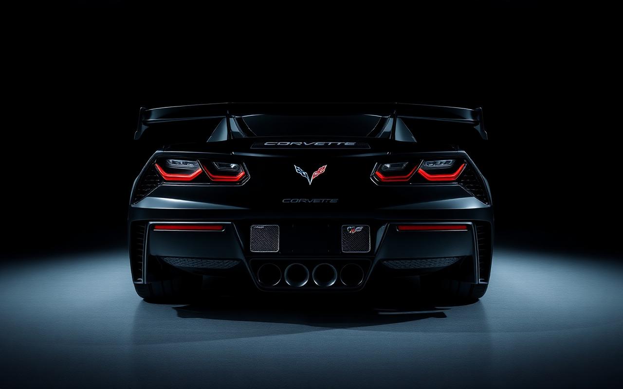 Chevrolet Corvette C7 Full body view — custom carbon fiber and fiberglass modification by CFGMOD