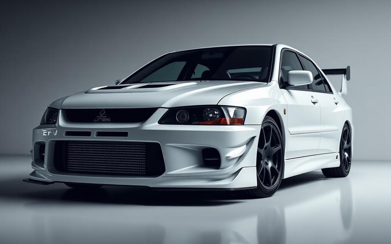 Lancer Evolution VIII Full body view — custom carbon fiber and fiberglass modification by CFGMOD