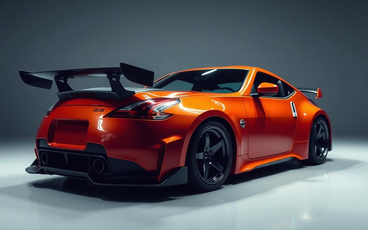 Nissan Fairlady Z33 350Z Full body view — custom carbon fiber and fiberglass modification by CFGMOD
