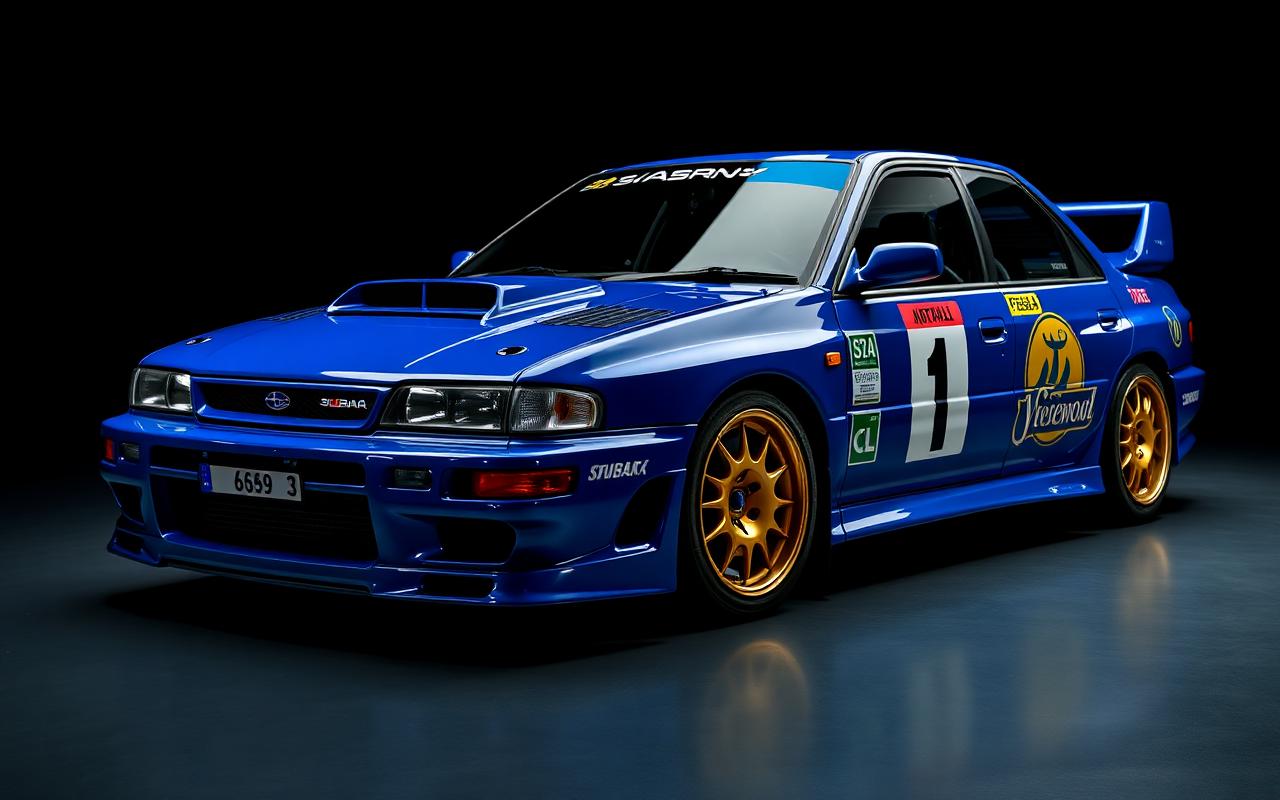 Subaru Impreza GC8 Full body view — custom carbon fiber and fiberglass modification by CFGMOD