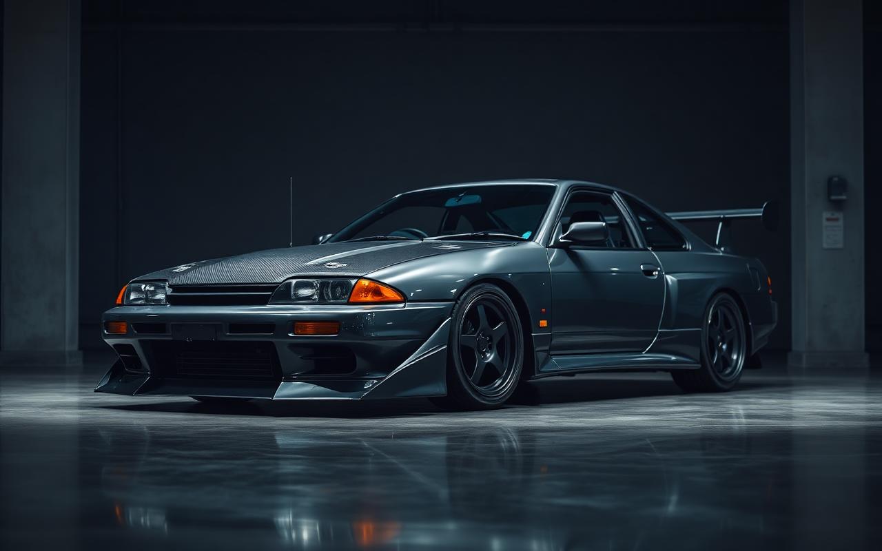 Nissan Silvia S13 Full body view — custom carbon fiber and fiberglass modification by CFGMOD