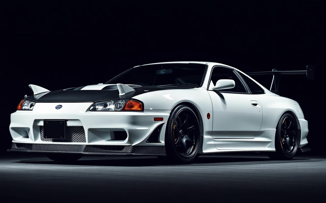 Nissan Silvia S15 Full body view — custom carbon fiber and fiberglass modification by CFGMOD