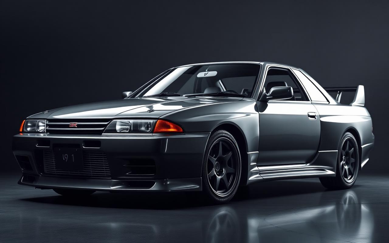 Nissan Skyline GT-R R32 Full body view — custom carbon fiber and fiberglass modification by CFGMOD