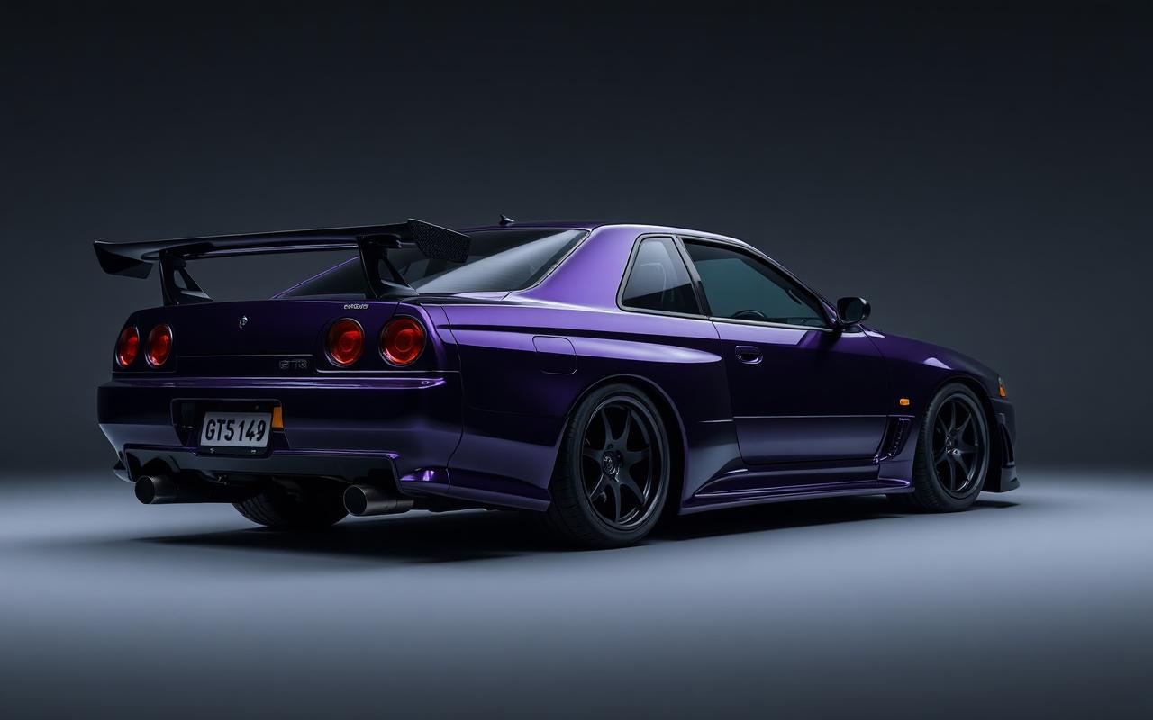Nissan Skyline GT-R R33 Full body view — custom carbon fiber and fiberglass modification by CFGMOD